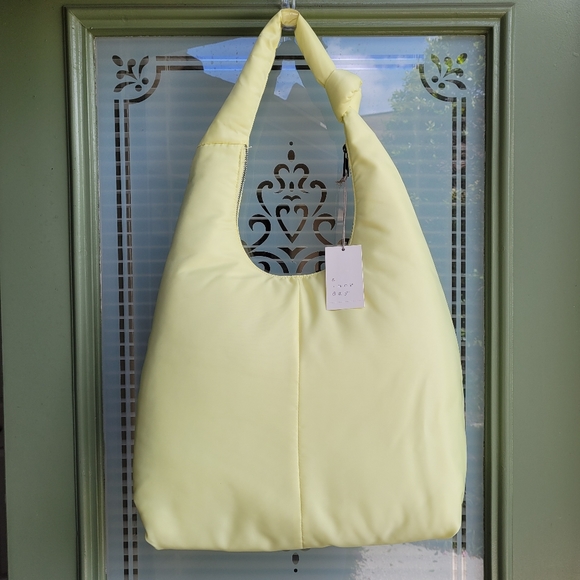 A NEW DAY Knotted Shoulder Bag Lime Yellow - Picture 4 of 6